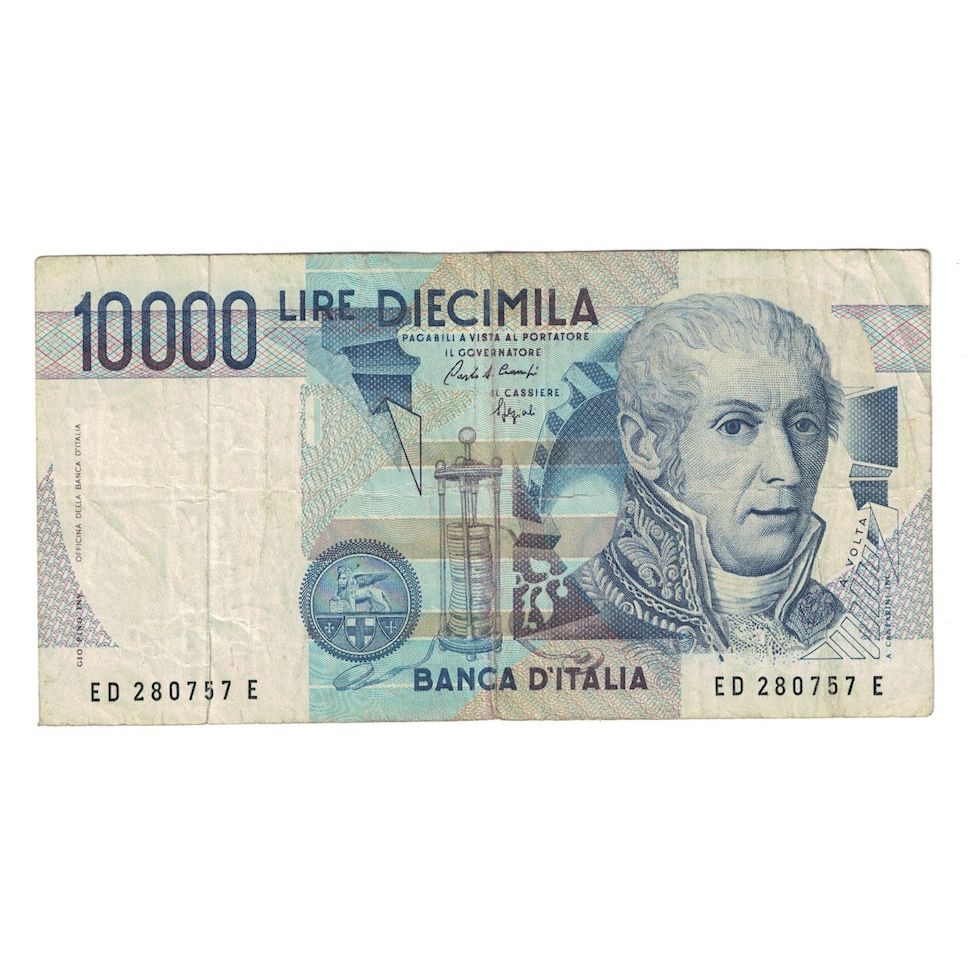 Billete, 10,000 Lire, 1984, Italia, 1984-09-03, KM:112b, BC+