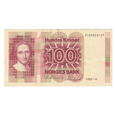 Billet, Norvège, 100 Kroner, 1986, KM:43c, SUP