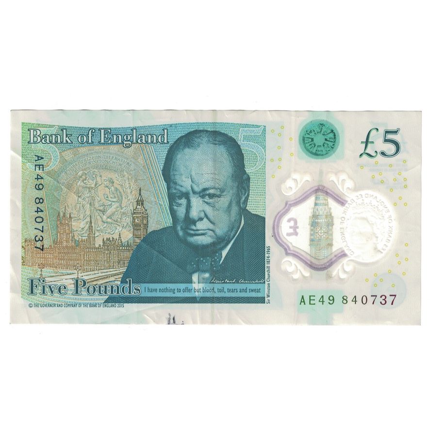 Banknot, Wielka Brytania, 5 Pounds, AU(50-53)
