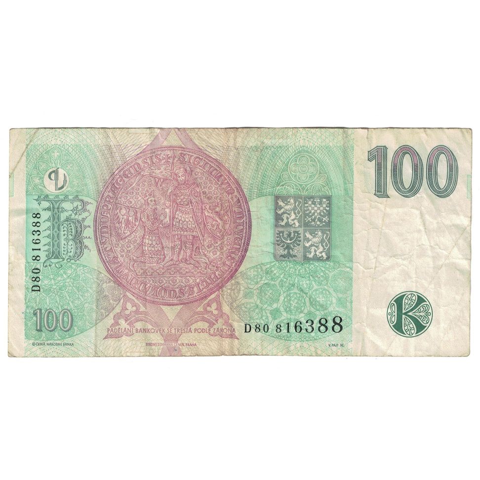 Banknote, Czech Republic, 100 Korun, 1997, KM:18, VF(30-35)