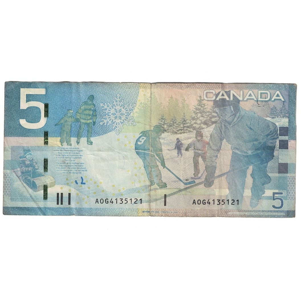 Geldschein, Kanada, 5 Dollars, 2006, KM:101Aa, S+