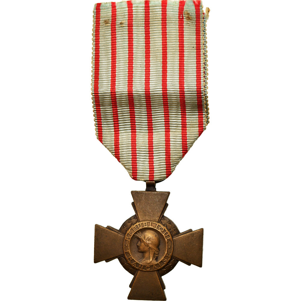 France, Croix du Combattant, Medal, 1914-1918, Very Good Quality, Bronze, 36