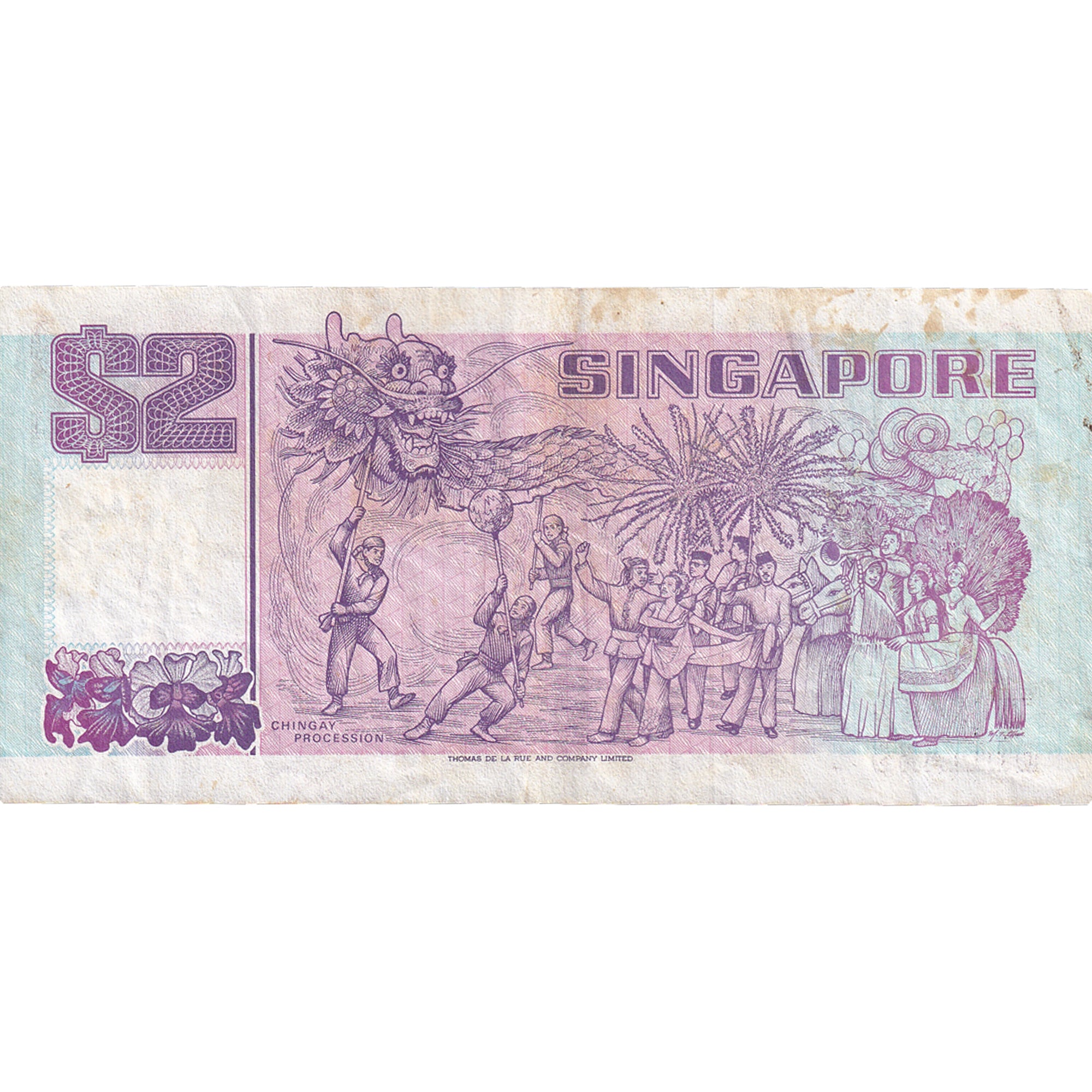 Banknote, Singapore, 2 Dollars, 1990, KM:27, EF(40-45)