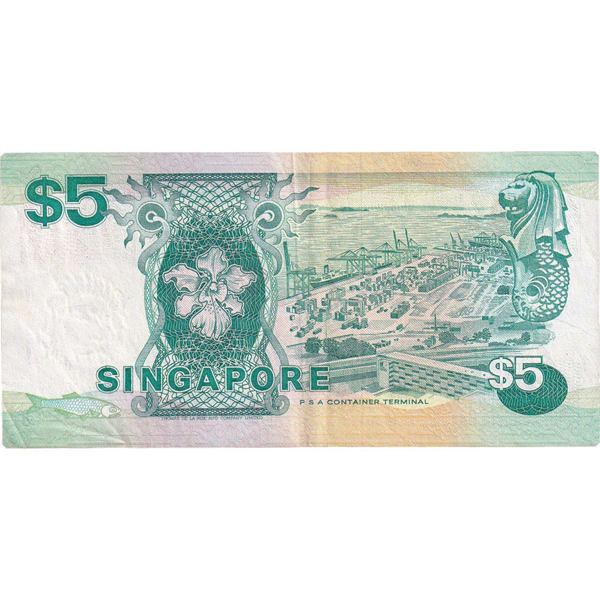 Banknote, Singapore, 5 Dollars, Undated (1989), KM:19, AU(50-53)