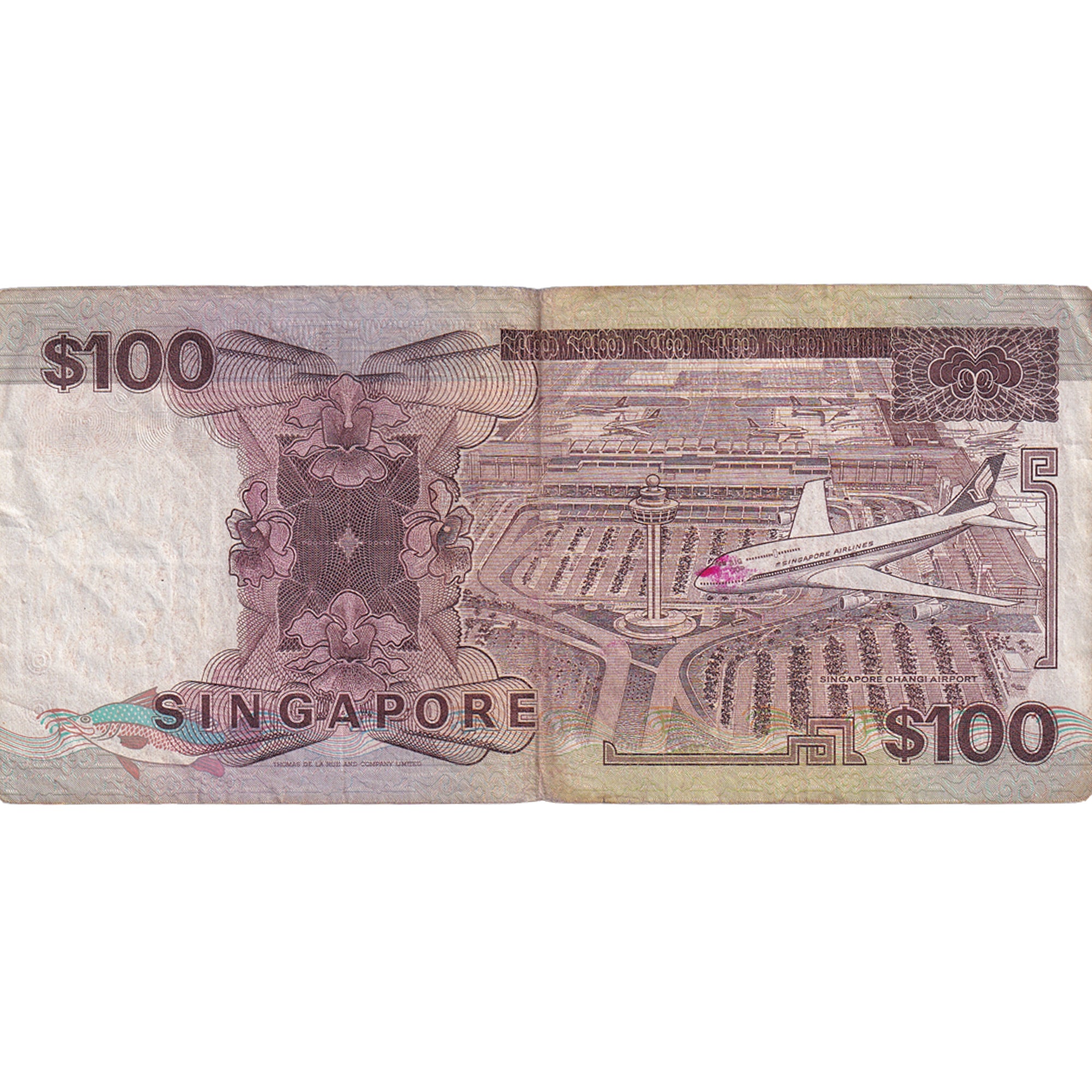 Banknote, Singapore, 100 Dollars, ND (1985-95), KM:23b, VF(30-35)