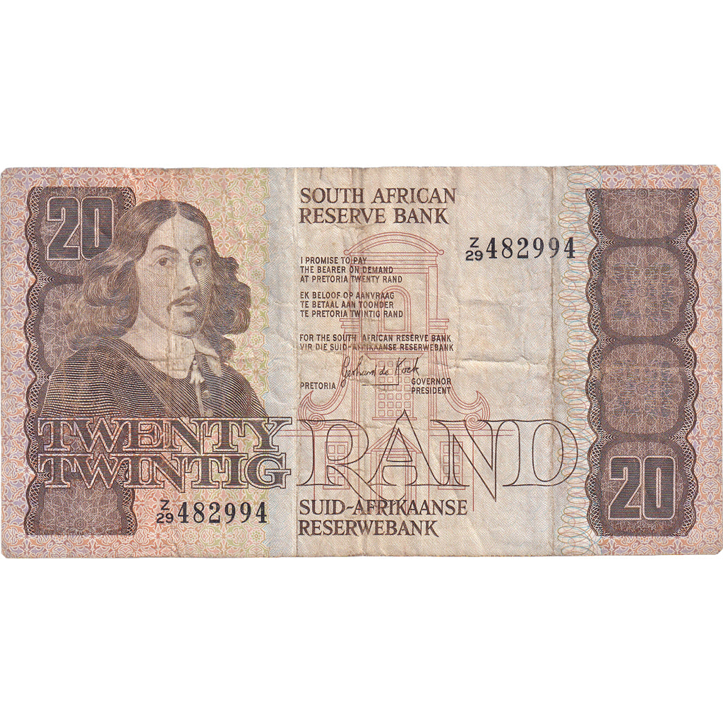 Banknote, South Africa, 20 Rand, ND (1982-85), KM:121c, VF(30-35)