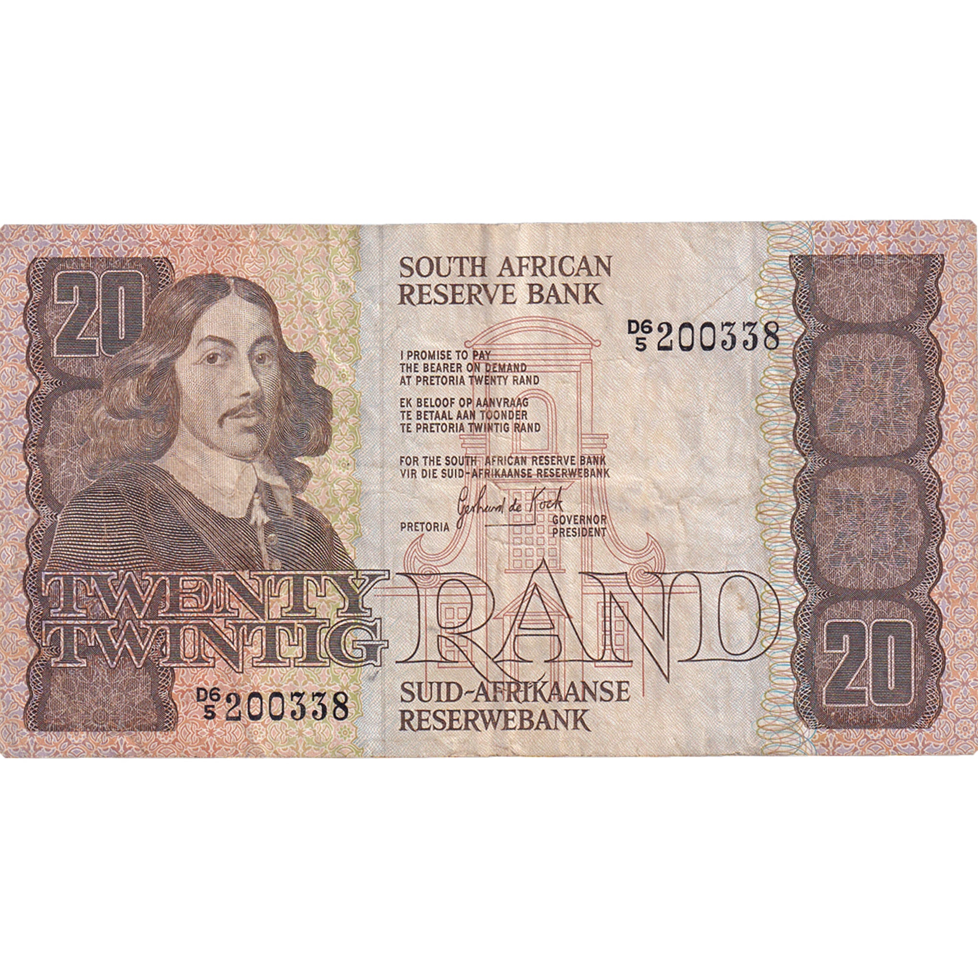 Banknote, South Africa, 20 Rand, ND (1982-85), KM:121c, VF(30-35)