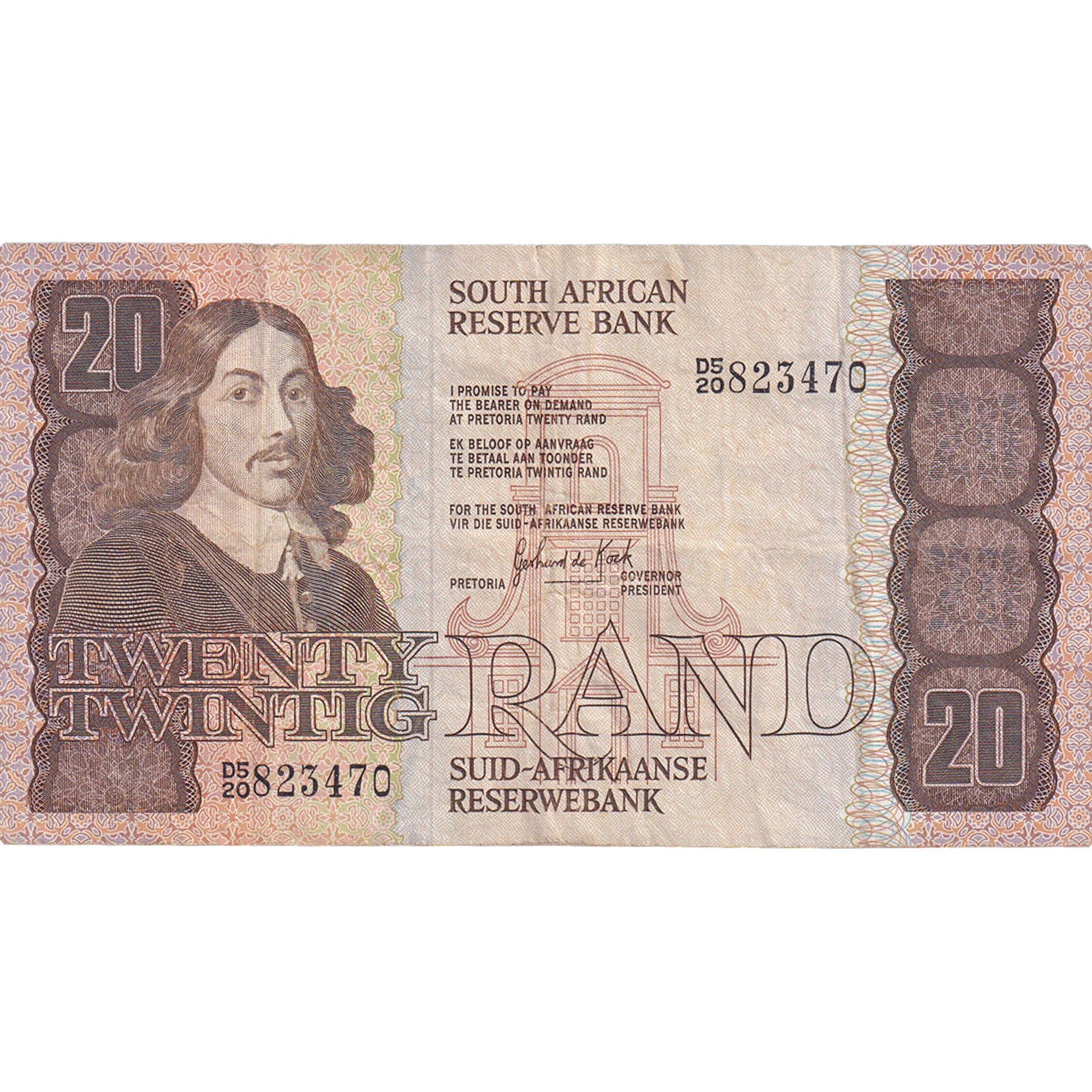 Banknote, South Africa, 20 Rand, ND (1982-85), KM:121c, EF(40-45)