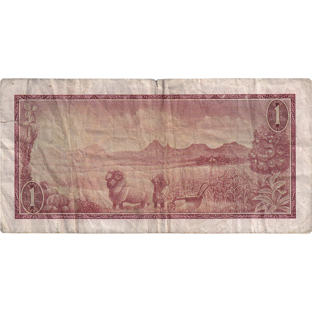Banknote, South Africa, 1 Rand, 1966, KM:109a, VF(30-35)