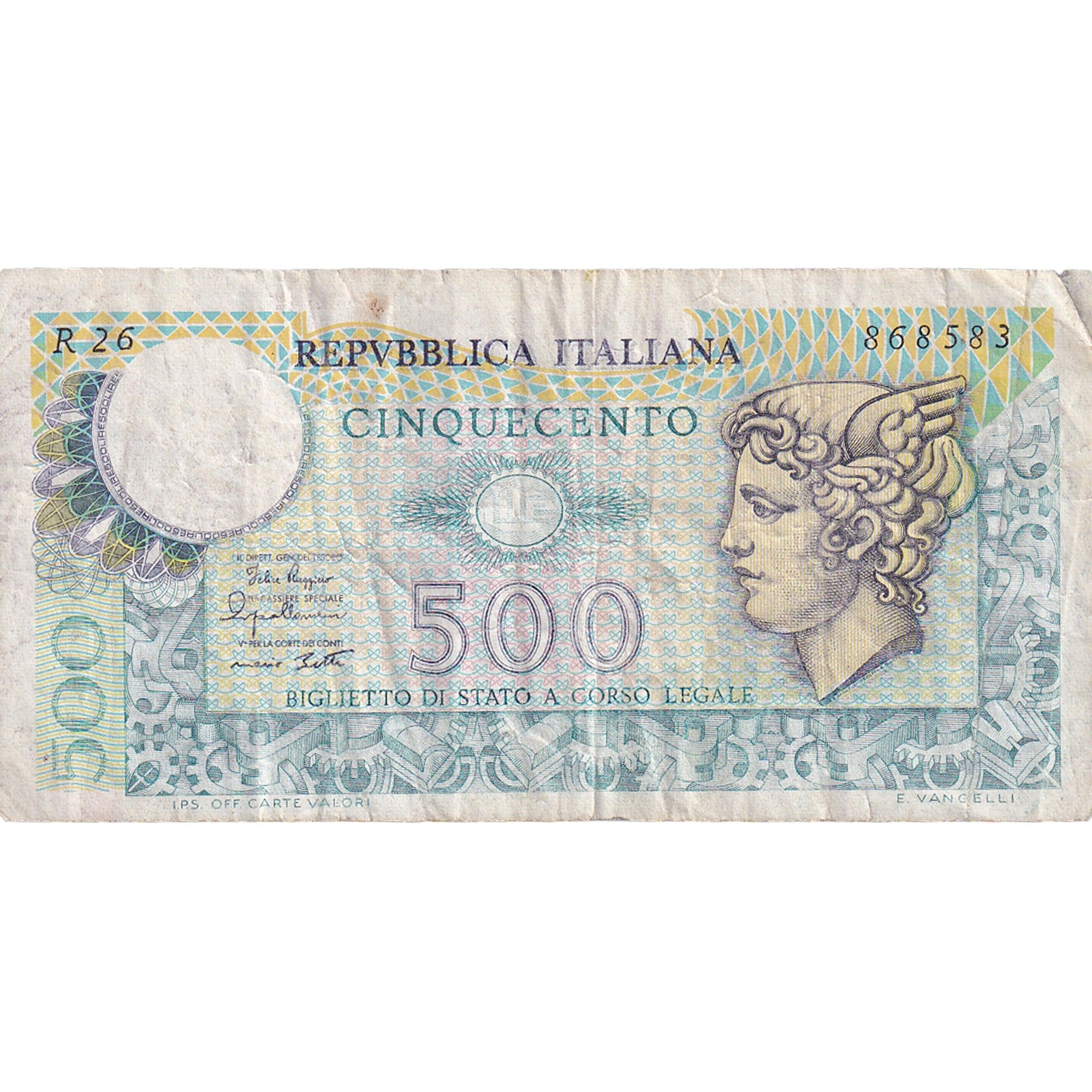 Banknote, Italy, 500 Lire, 1979, 1979-04-02, KM:94, VF(30-35)