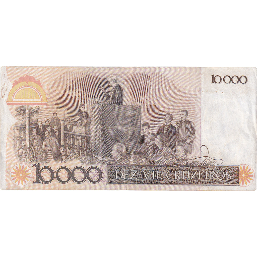 Brasilien, 10,000 Cruzeiros, Undated (1986), KM:203a, SS