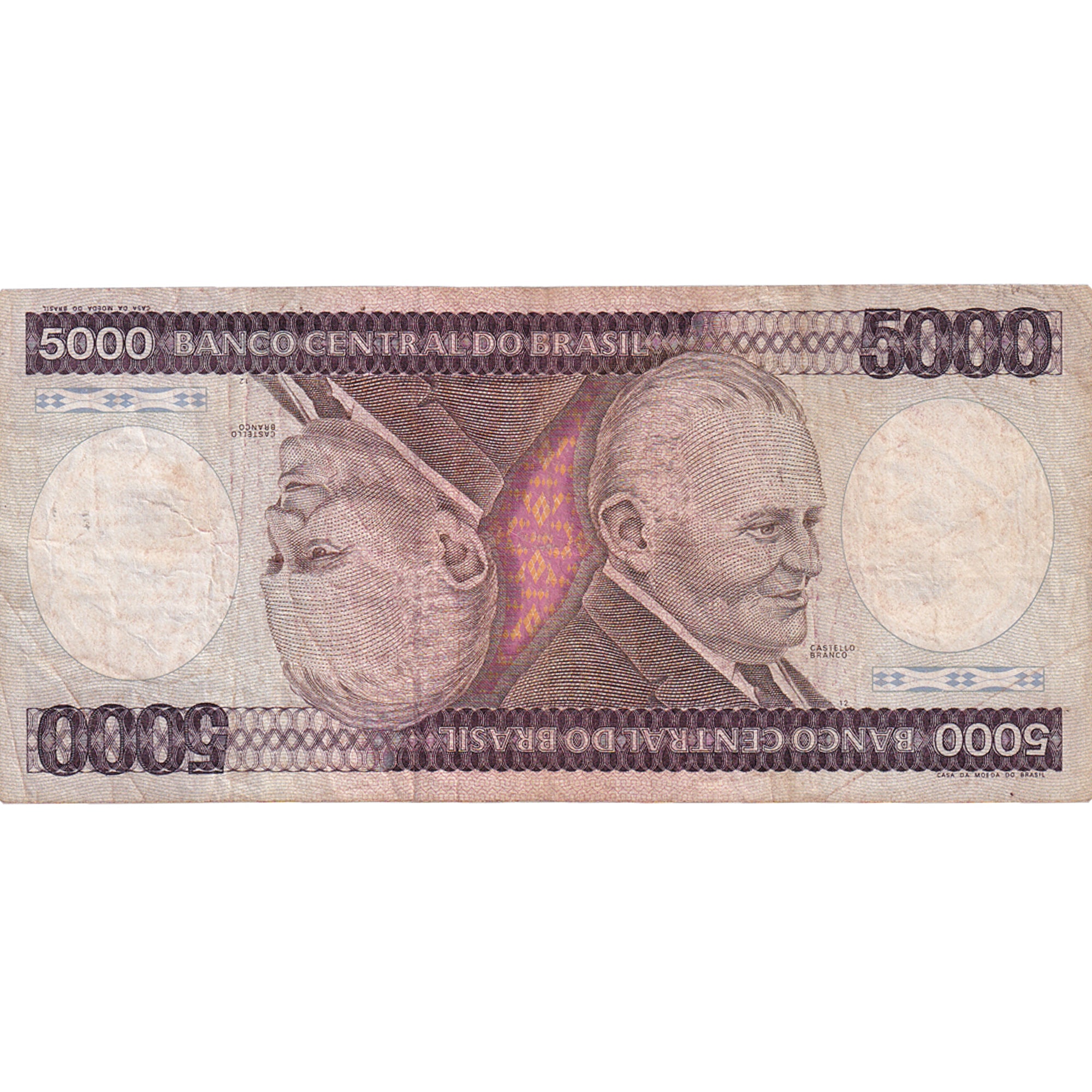 Billete, 5000 Cruzeiros, 1984, Brasil, KM:202c, BC+