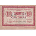 France, Amiens, 50 Centimes, 1920, EF(40-45), Pirot:7-26