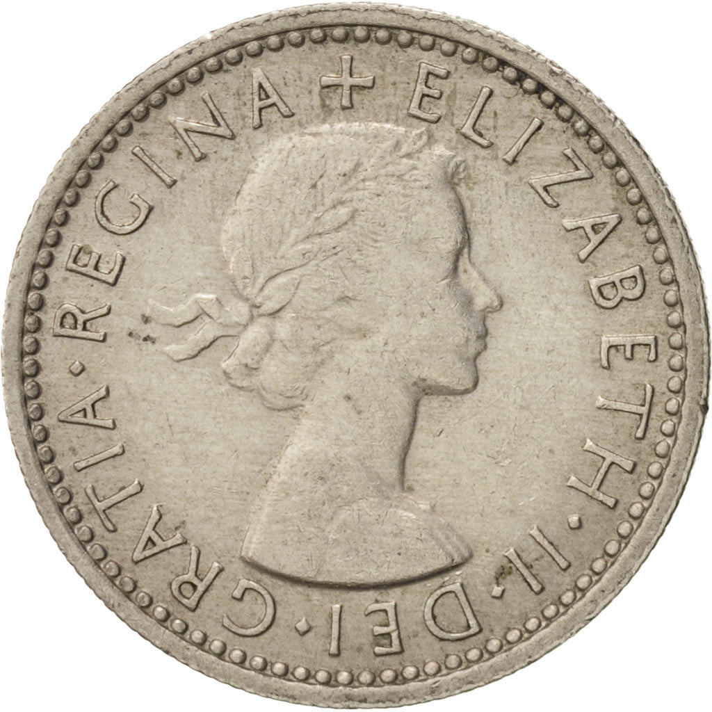 Monnaie, Grande-Bretagne, Elizabeth II, 6 Pence, 1964, TTB+, Copper-nickel