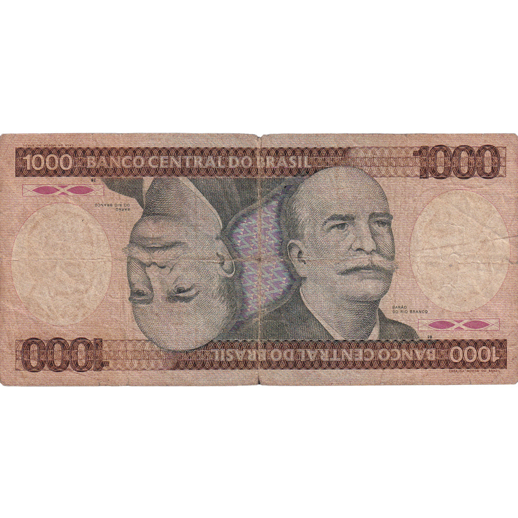 Billete, 1000 Cruzeiros, 1981, Brasil, KM:201a, BC