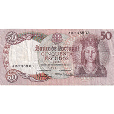 Banknot, Portugal, 50 Escudos, 1964, 1964-02-28, KM:168, AU(55-58)