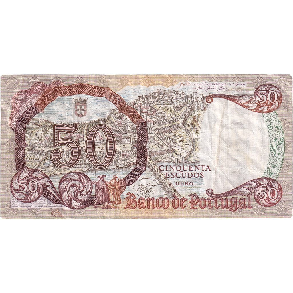 Banknot, Portugal, 50 Escudos, 1964, 1964-02-28, KM:168, AU(55-58)