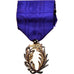 France, Ordre des Palmes Académiques, Médaille, Excellent Quality, Silvered