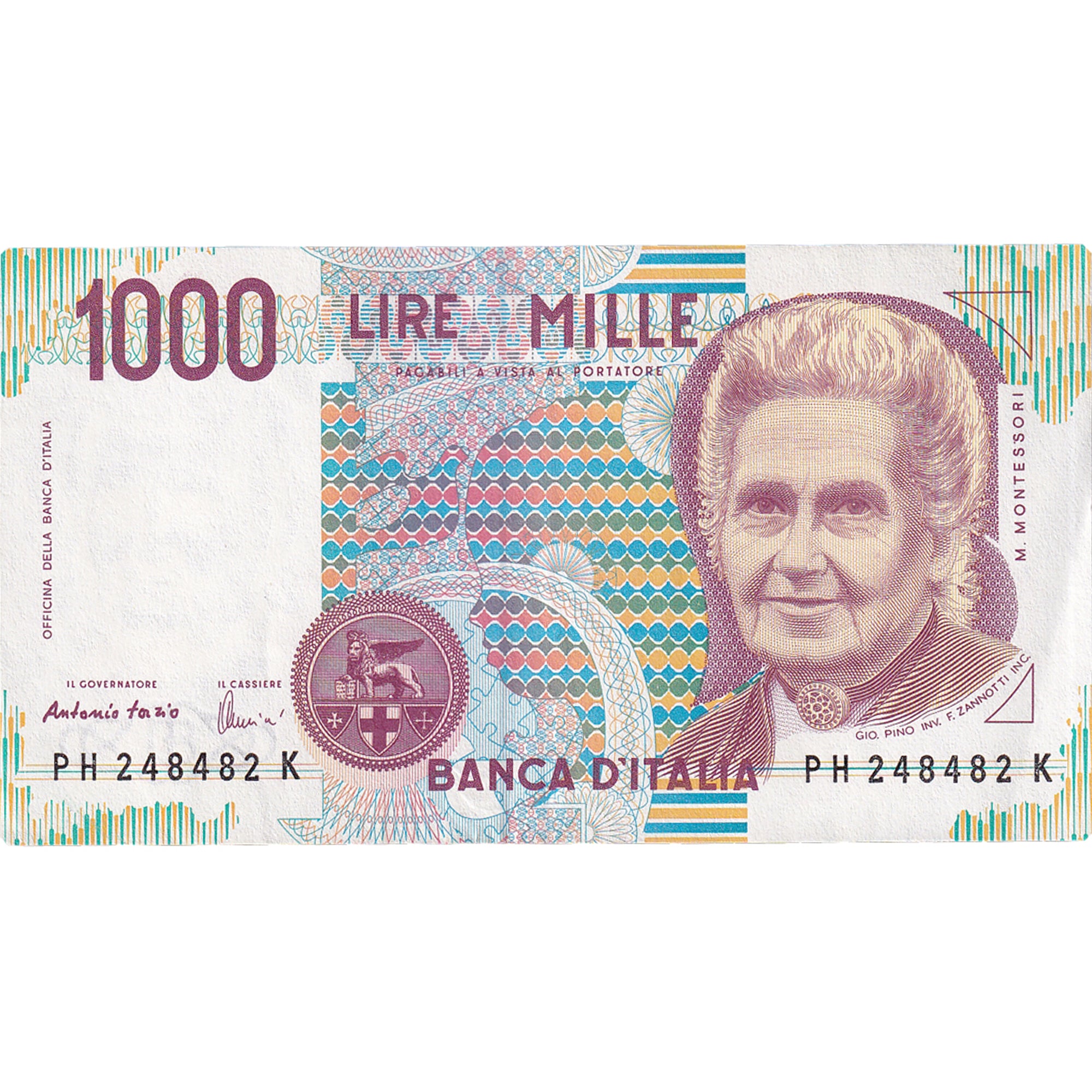 Banknote, Italy, 1000 Lire, D.1990, KM:114c, UNC(60-62)