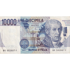 Banknote, Italy, 10,000 Lire, 1984, 1984-09-03, KM:112d, AU(55-58)