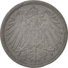GERMANIA - IMPERO, 10 Pfennig, 1918, BB+, Zinco, KM:26