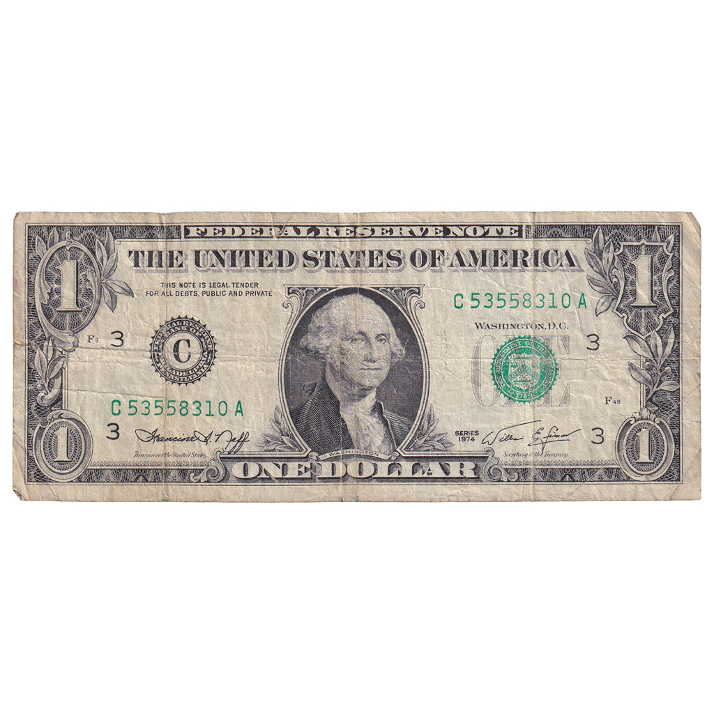 Banconote, Stati Uniti, One Dollar, 1974, Philadelphia, KM:1575, MB+