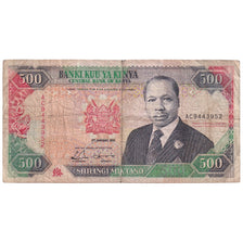 Banknote, Kenya, 500 Shillings, 1992, 1992-01-02, KM:30d, VF(20-25)