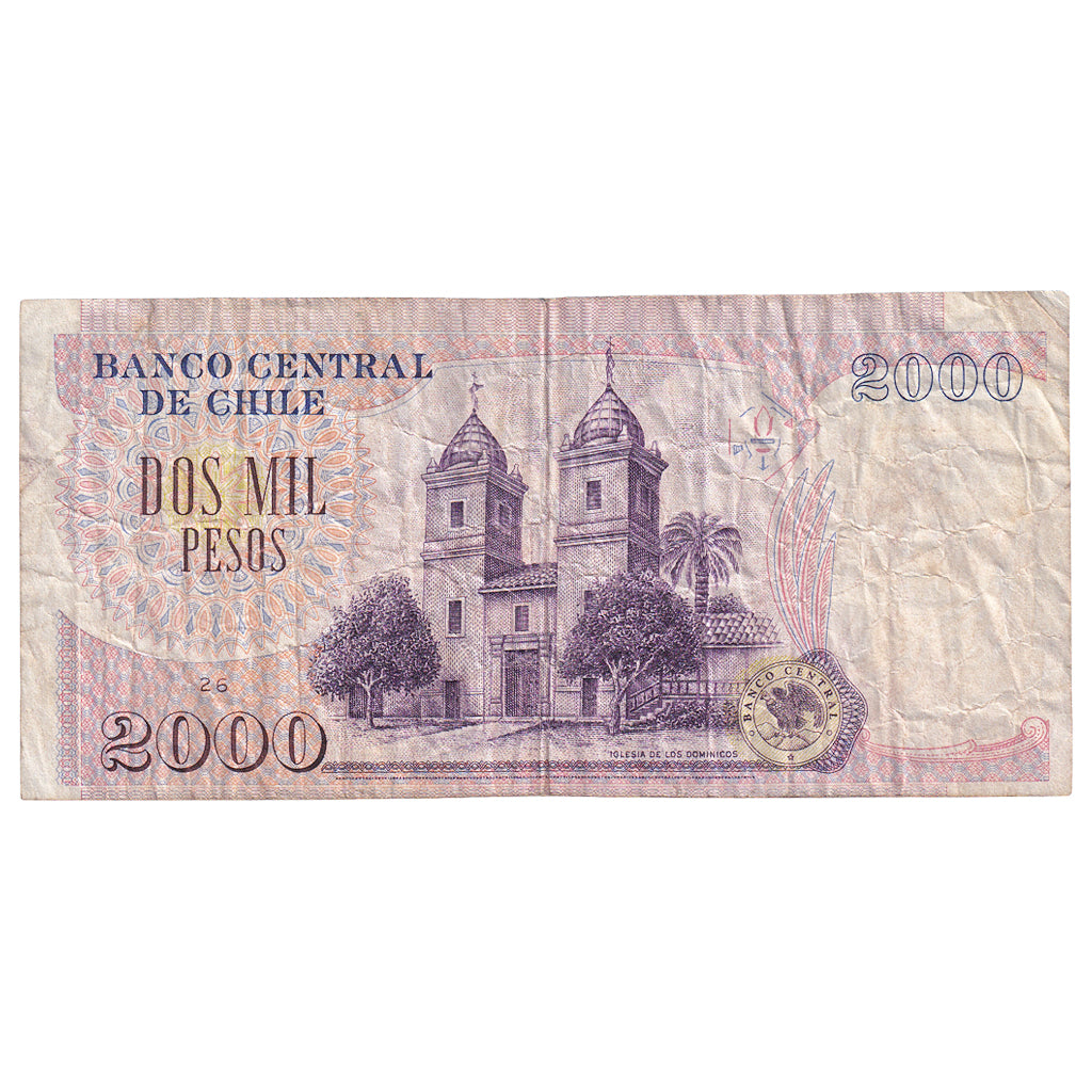 Banknot, Chile, 2000 Pesos, 1997, KM:158a, EF(40-45)