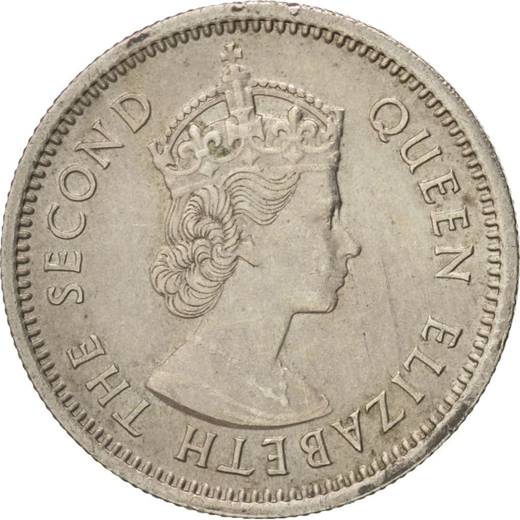East Caribbean States, Elizabeth II, 10 Cents, 1965, AU(50-53), Copper-nickel