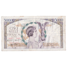 Francia, 5000 Francs, Victoire, 1939, R.145, BB, Fayette:46.15, KM:97a