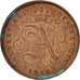 Belgium, Albert I, 2 Centimes, 1919/4, AU(55-58), Copper, KM:64