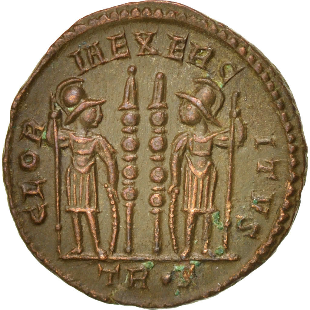 Constantine I, Follis, Trier, AU(55-58), Bronze, RIC:537