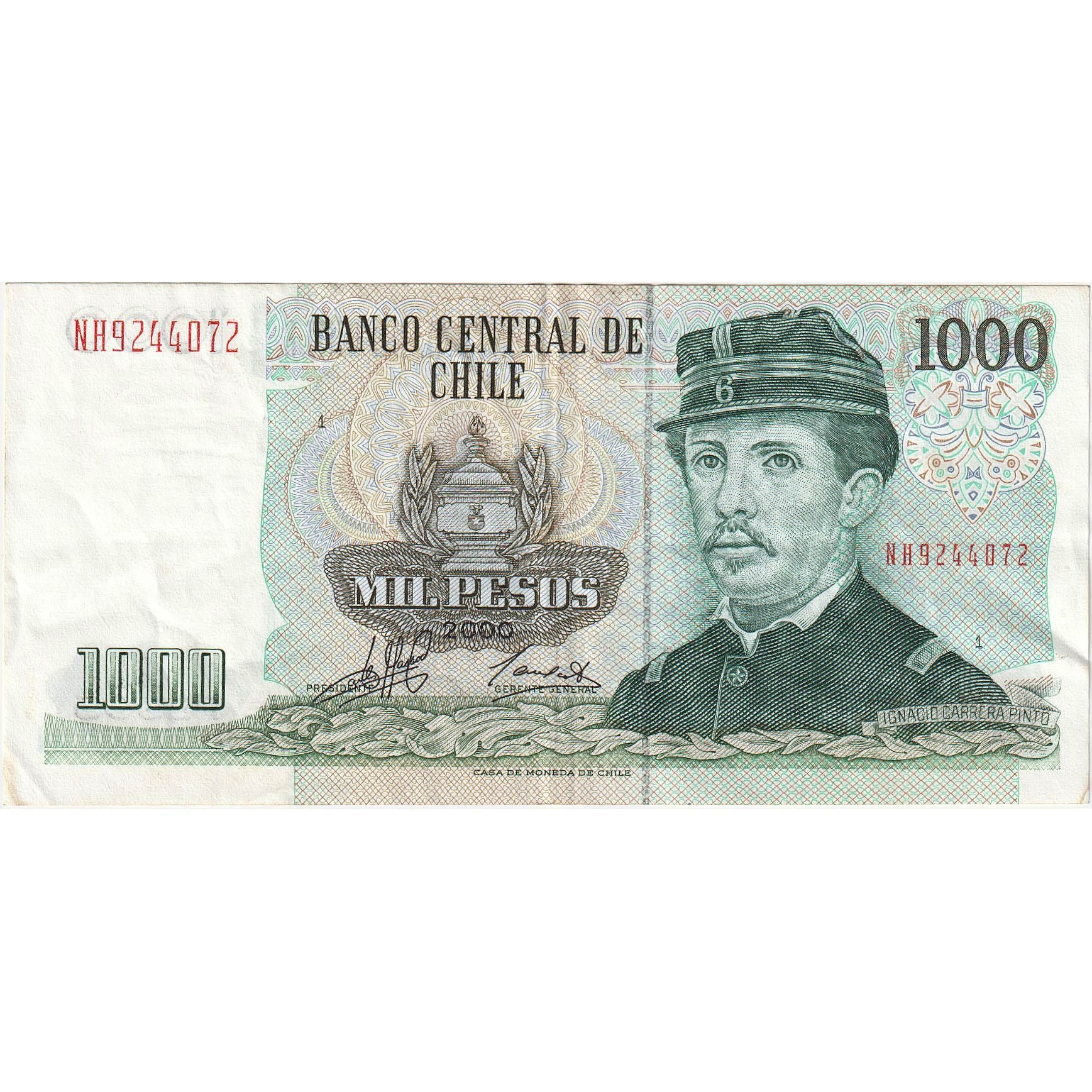 Banconote, Cile, 1000 Pesos, 2000, KM:154f, SPL
