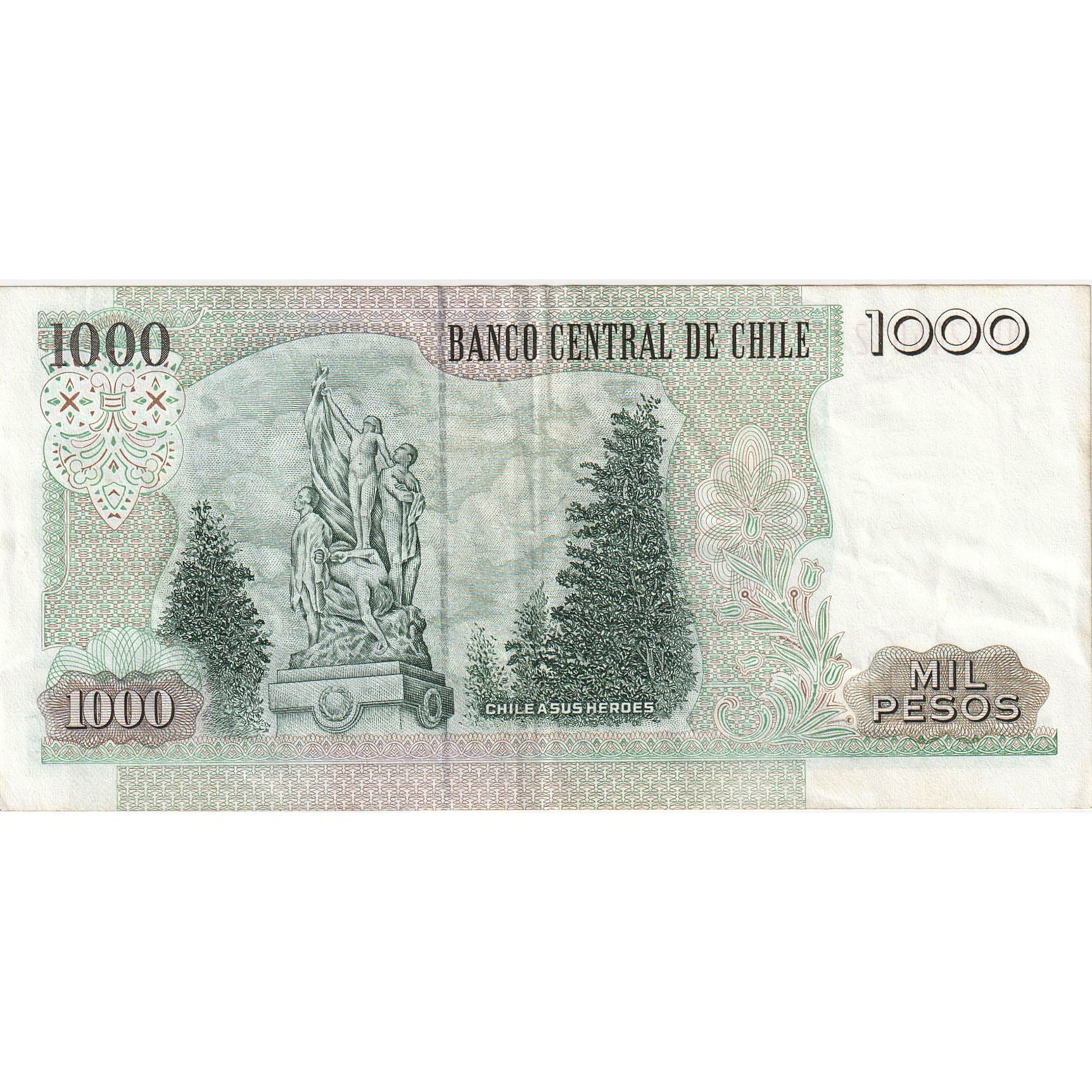Banconote, Cile, 1000 Pesos, 2000, KM:154f, SPL