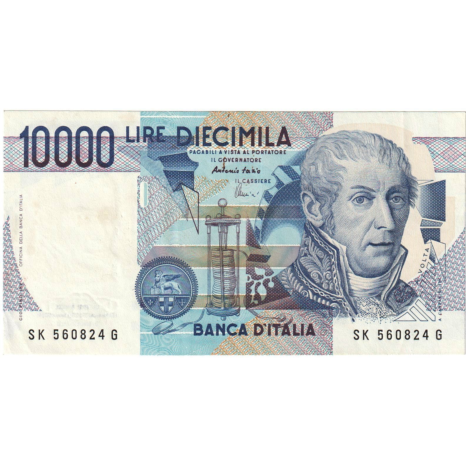 Biljet, Italië, 10,000 Lire, 1984, 1984-09-03, KM:112d, NIEUW