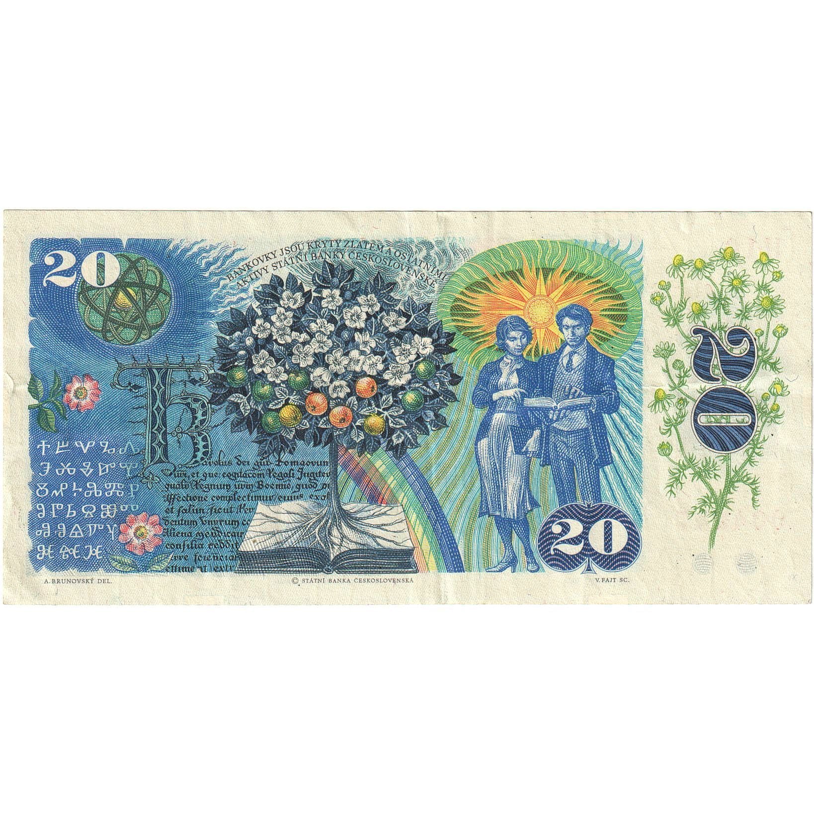 Banknote, Czechoslovakia, 20 Korun, 1988, KM:95, AU(55-58)