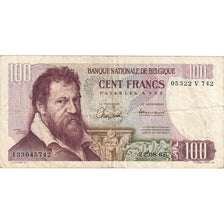 Banknote, Belgium, 100 Francs, 1961-1971, 1966-08-22, KM:134b, EF(40-45)