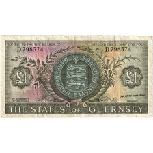 Banknote, Guernsey, 1 Pound, Undated (1969-75), KM:45b, EF(40-45)