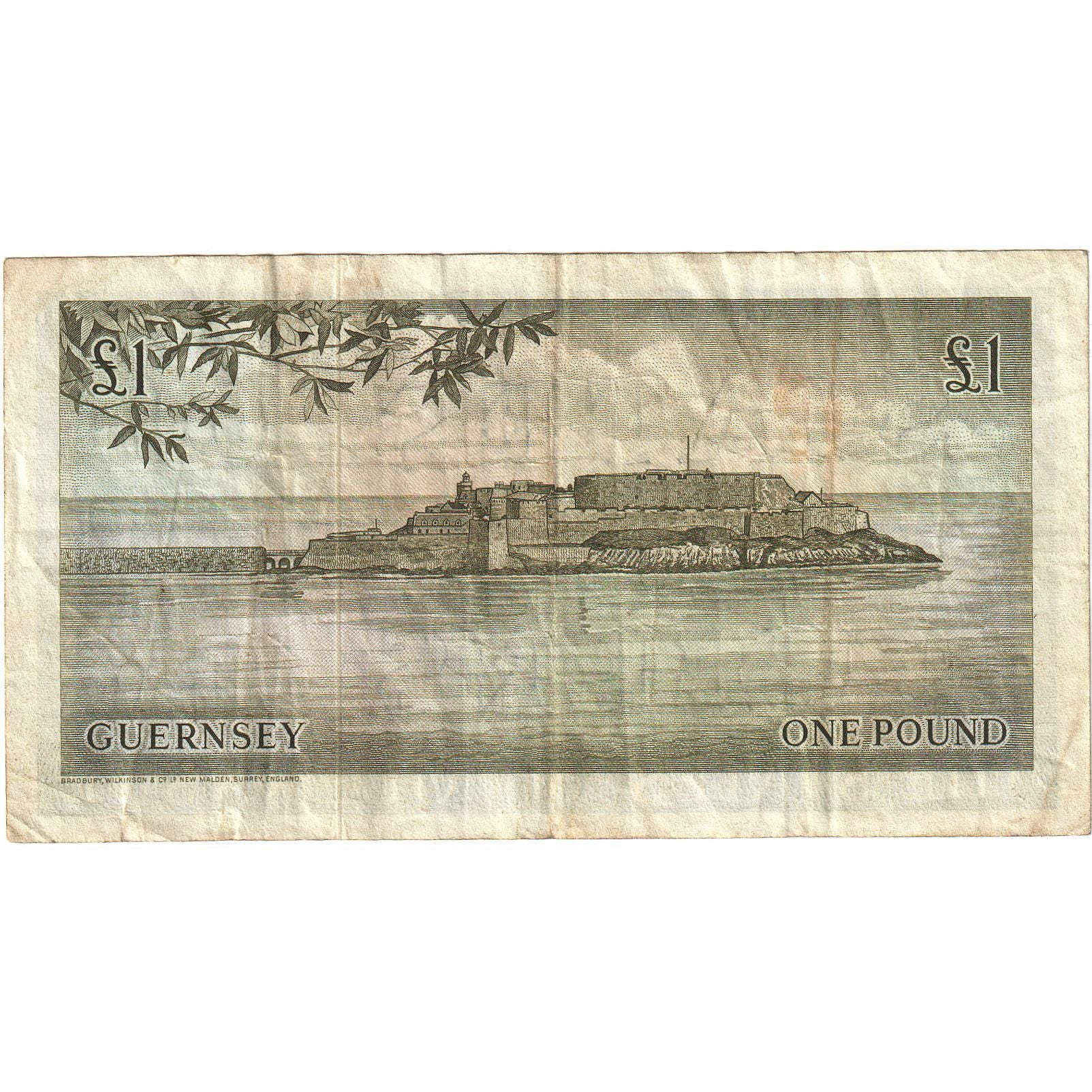 Banknote, Guernsey, 1 Pound, Undated (1969-75), KM:45b, EF(40-45)