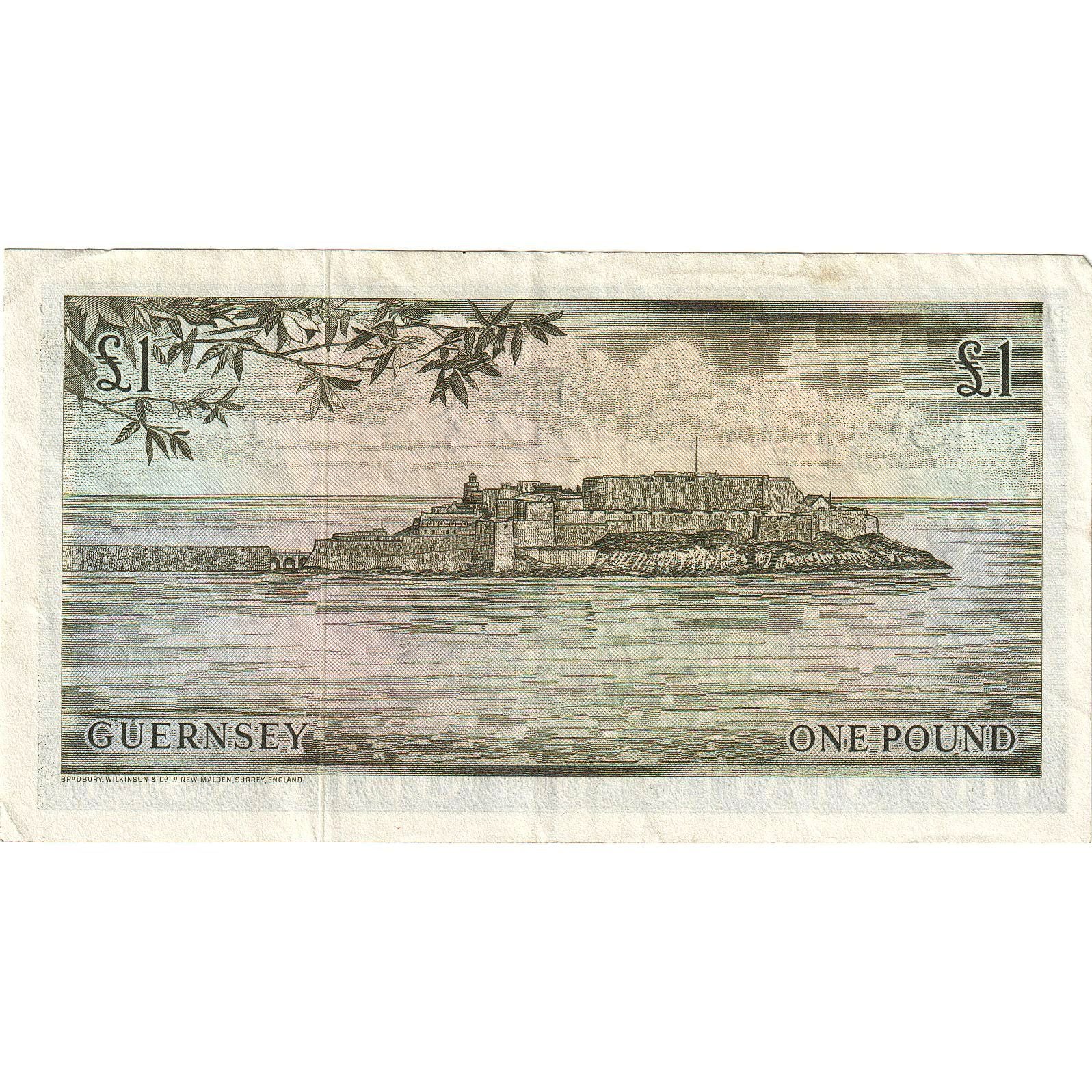 Banknote, Guernsey, 1 Pound, Undated (1969-75), KM:45b, AU(50-53)