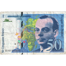 Frankrijk, 50 Francs, St Exupéry, 1993, K.007, TTB, Fayette:72.2, KM:157b