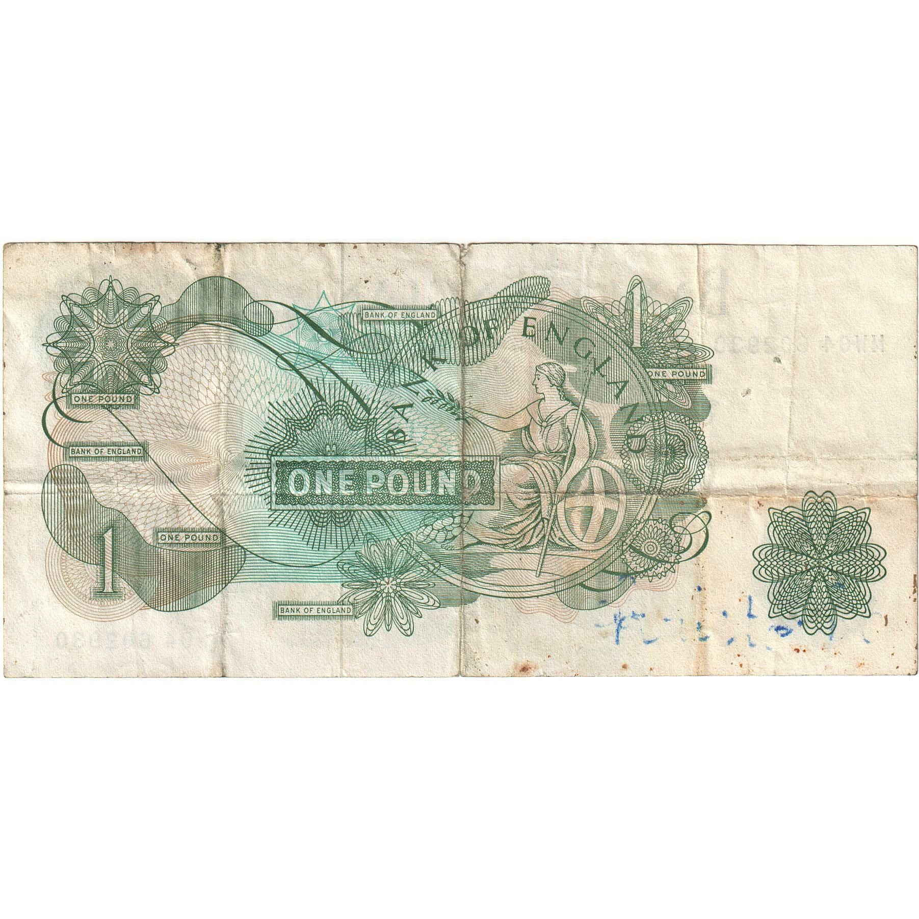 Banknote, Great Britain, 1 Pound, Undated (1970-77), KM:374g, EF(40-45)