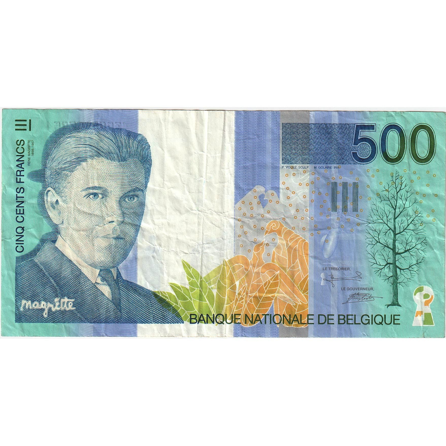 Banknote, Belgium, 500 Francs, 1994-1997, KM:149, EF(40-45)