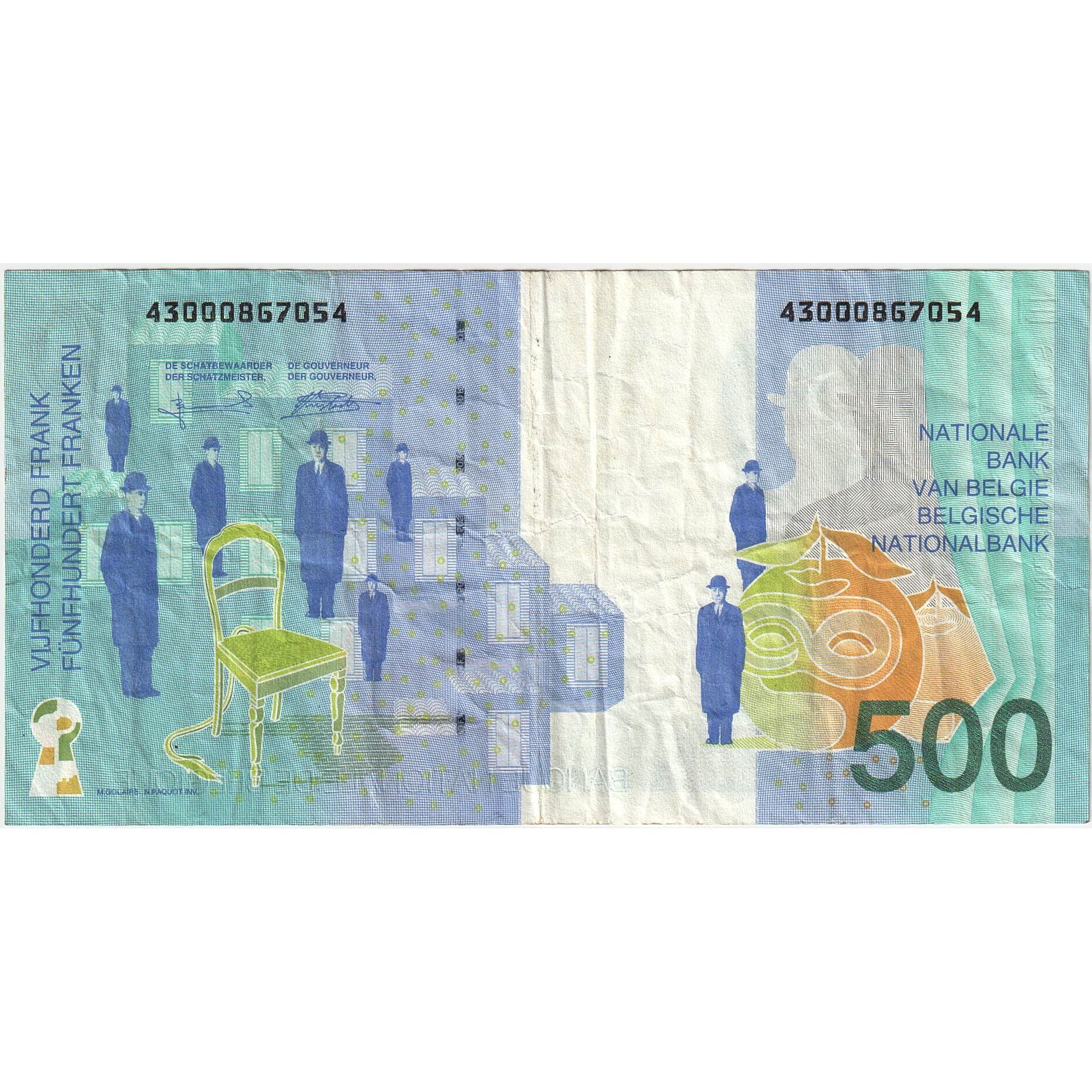 Banknote, Belgium, 500 Francs, 1994-1997, KM:149, EF(40-45)