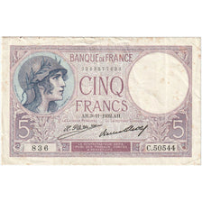 França, 5 Francs, Violet, 1932, C.50544, EF(40-45), Fayette:3.16, KM:72d
