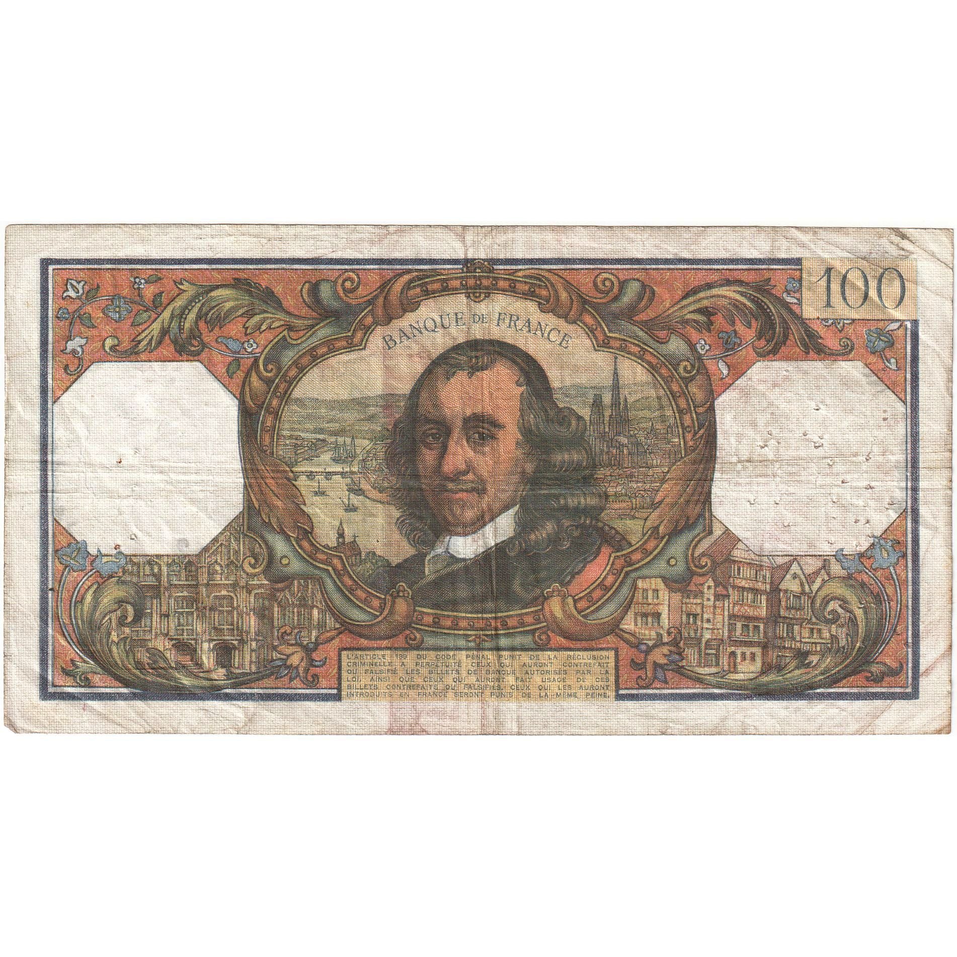 Frankreich, 100 Francs, Corneille, 1970, k.459, S+, Fayette:65.30, KM:149c