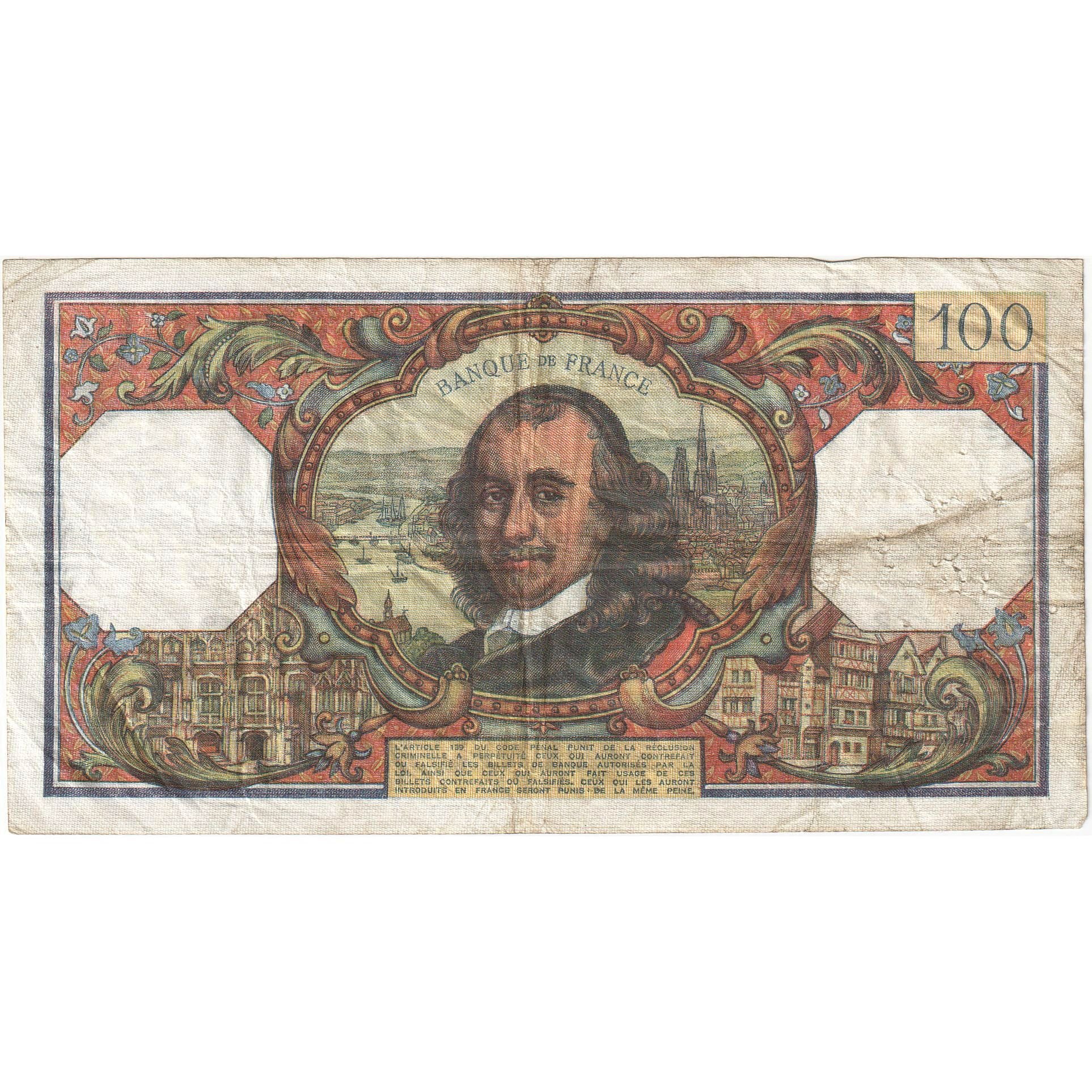 Frankreich, 100 Francs, Corneille, 1977, D.1113, S+, Fayette:65.59, KM:149f