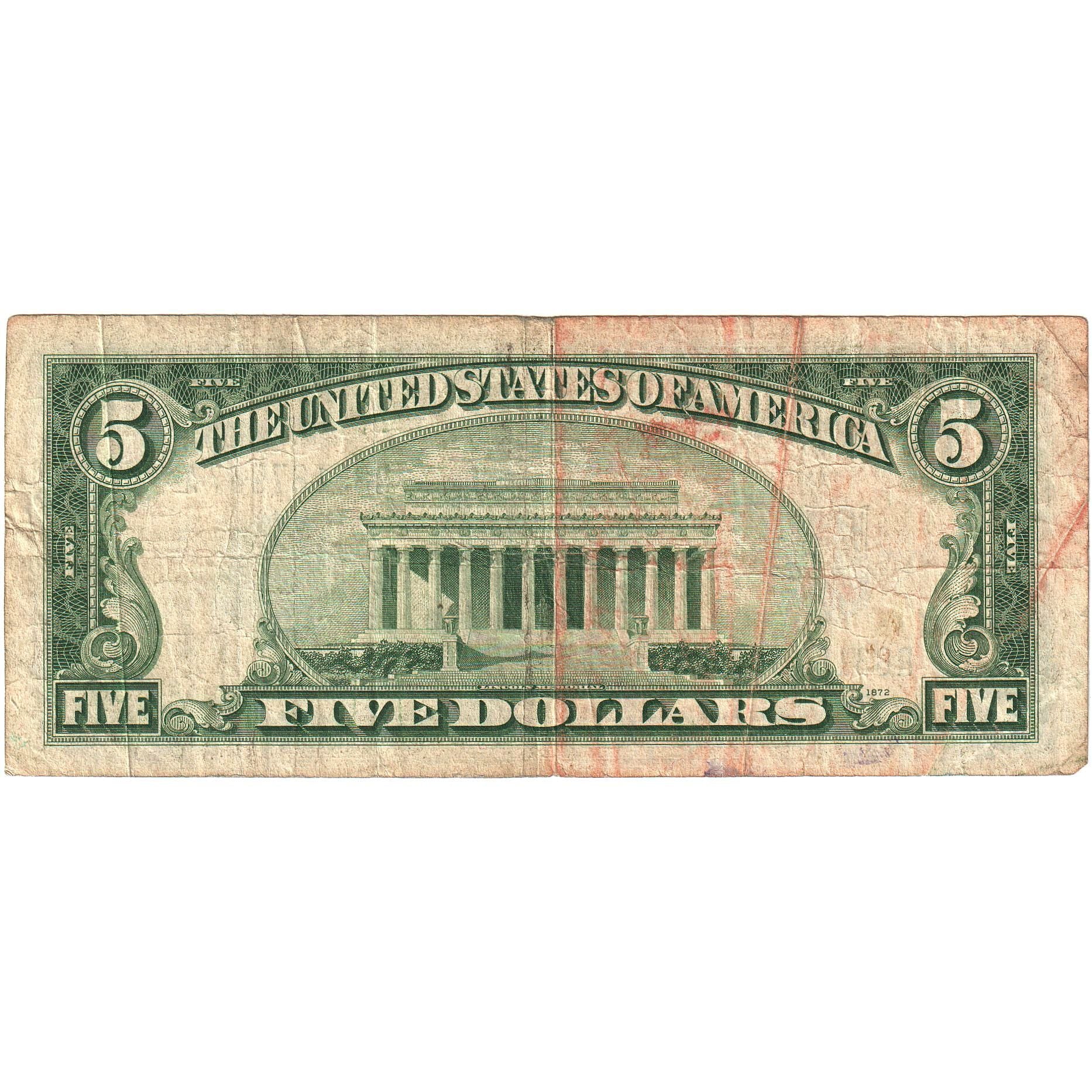 Banknote, United States, 5 Dollars, 1934D, WASHINGTON, VF(20-25)