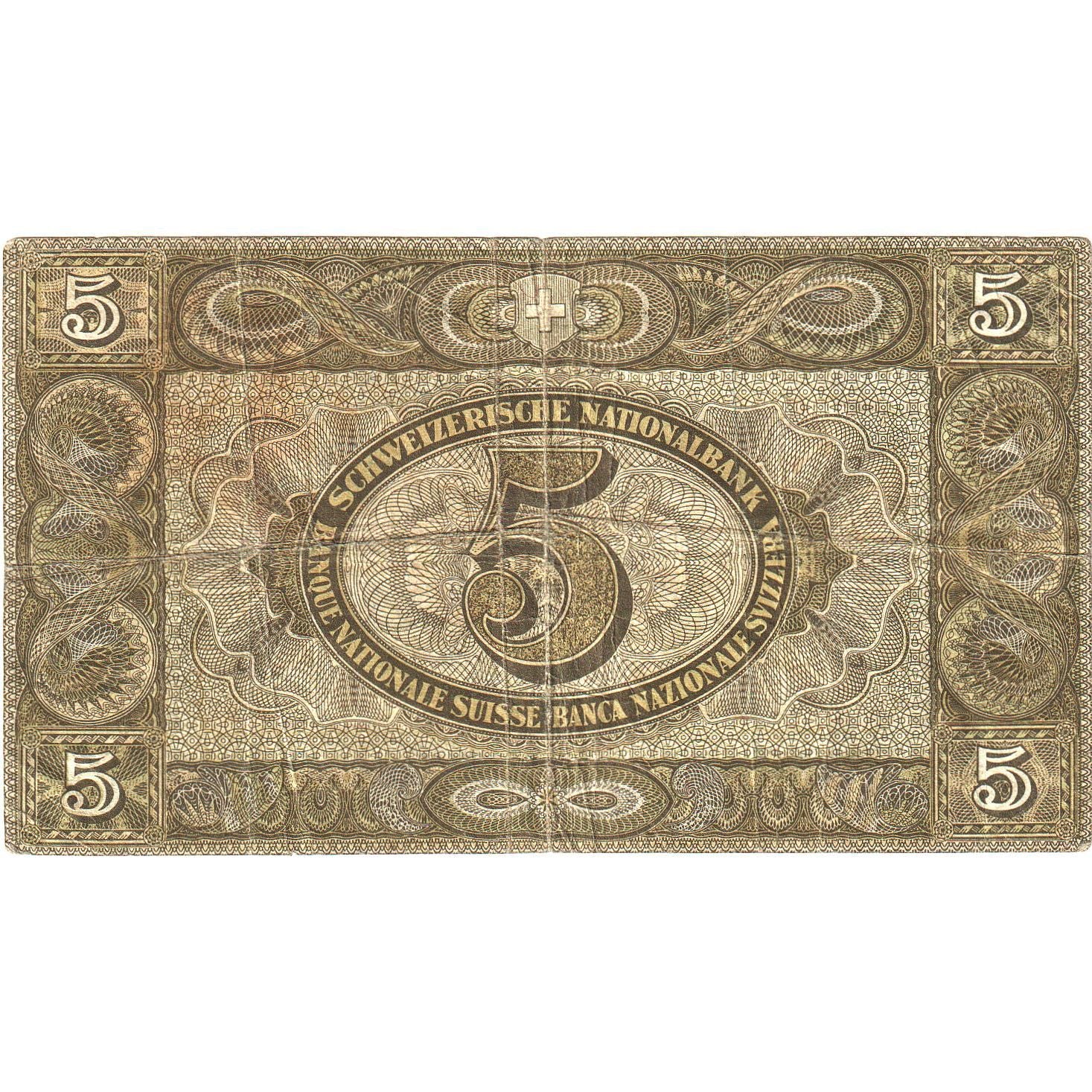 Banknote, Switzerland, 5 Franken, 1951, KM:11o, VF(30-35)