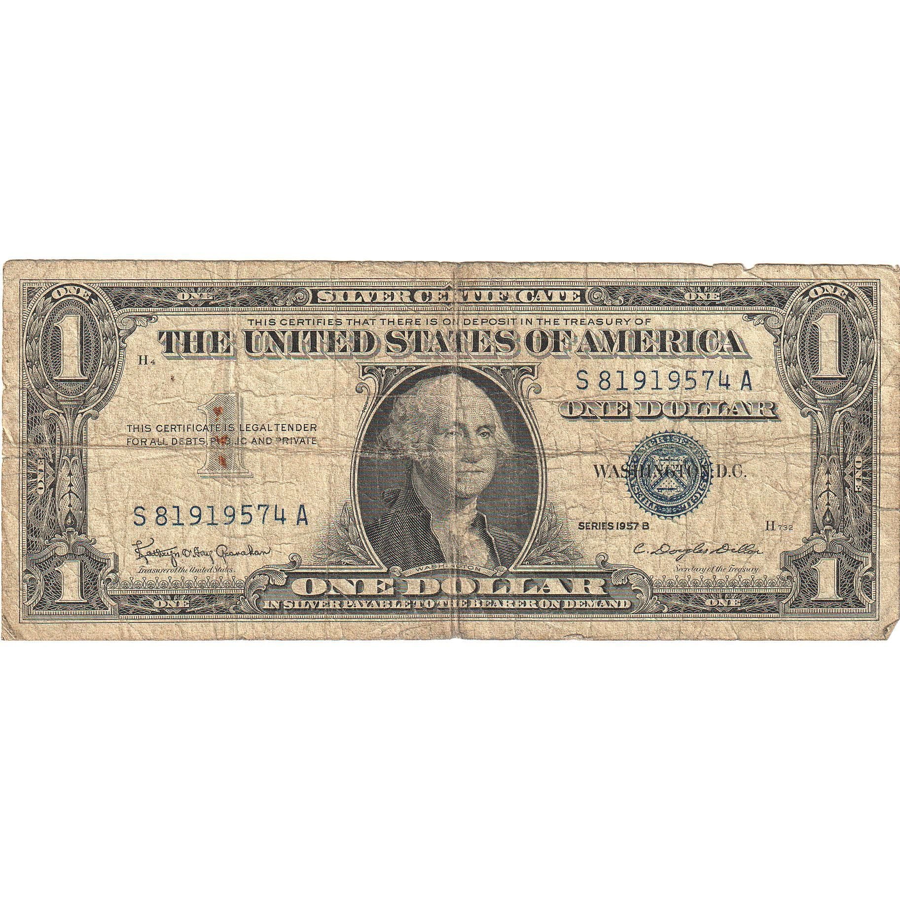 Banknote, United States, One Dollar, 1957B, St.Louis, KM:1464, VF(20-25)